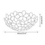 Anan Floral Ceiling Light Blush Glass