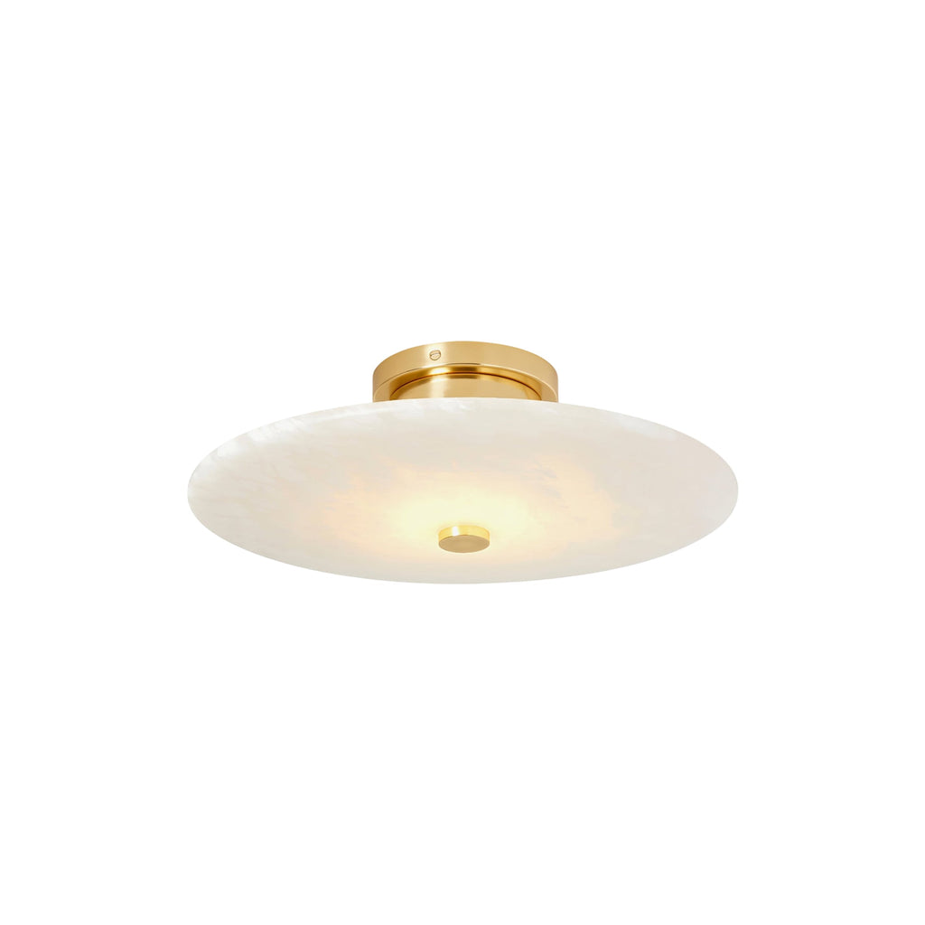 Jarnbruvyn Modern Brass Alabaster Ceiling Lamp