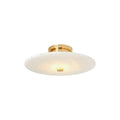 Jarnbruvyn Modern Brass Alabaster Ceiling Lamp