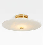 Jarnbruvyn Modern Brass Alabaster Ceiling Lamp