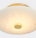 Jarnbruvyn Modern Brass Alabaster Ceiling Lamp