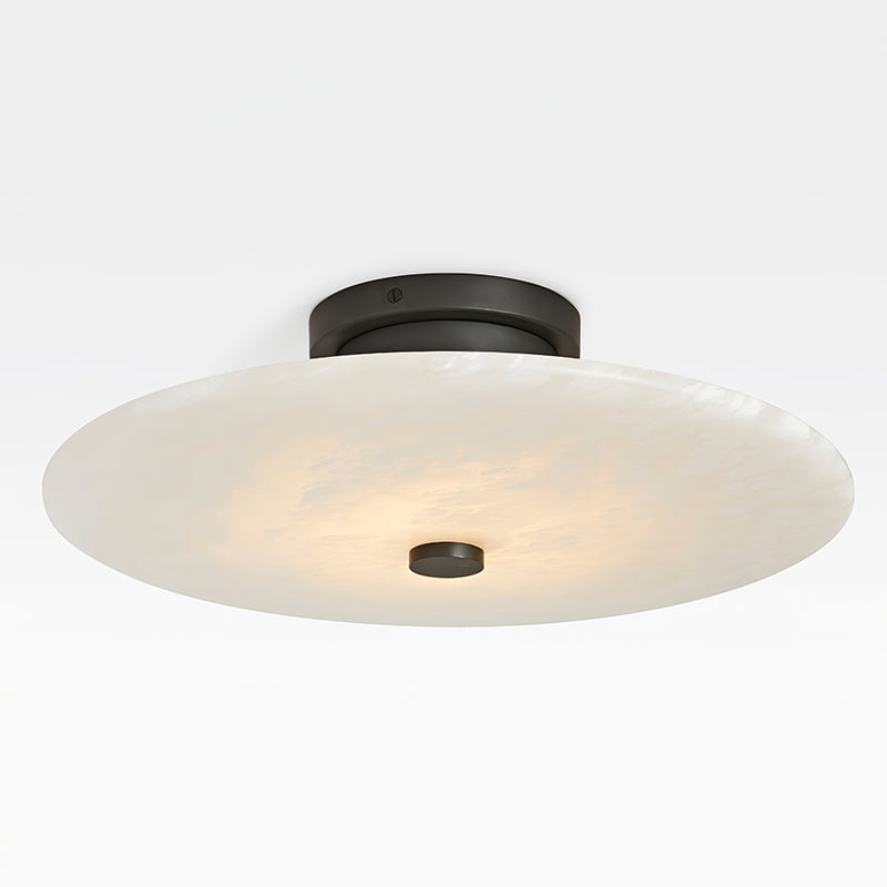 Jarnbruvyn Modern Brass Alabaster Ceiling Lamp