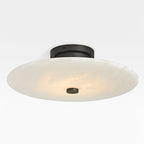 Jarnbruvyn Modern Brass Alabaster Ceiling Lamp