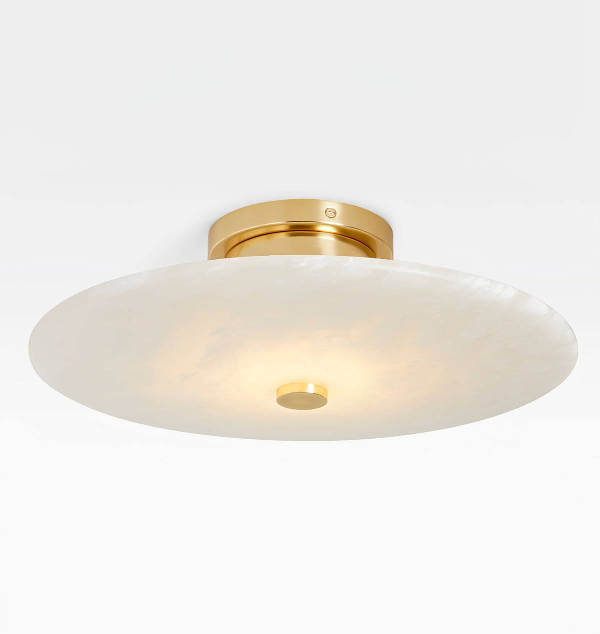 Clio Alabaster Flush Mount  Ceiling  Light