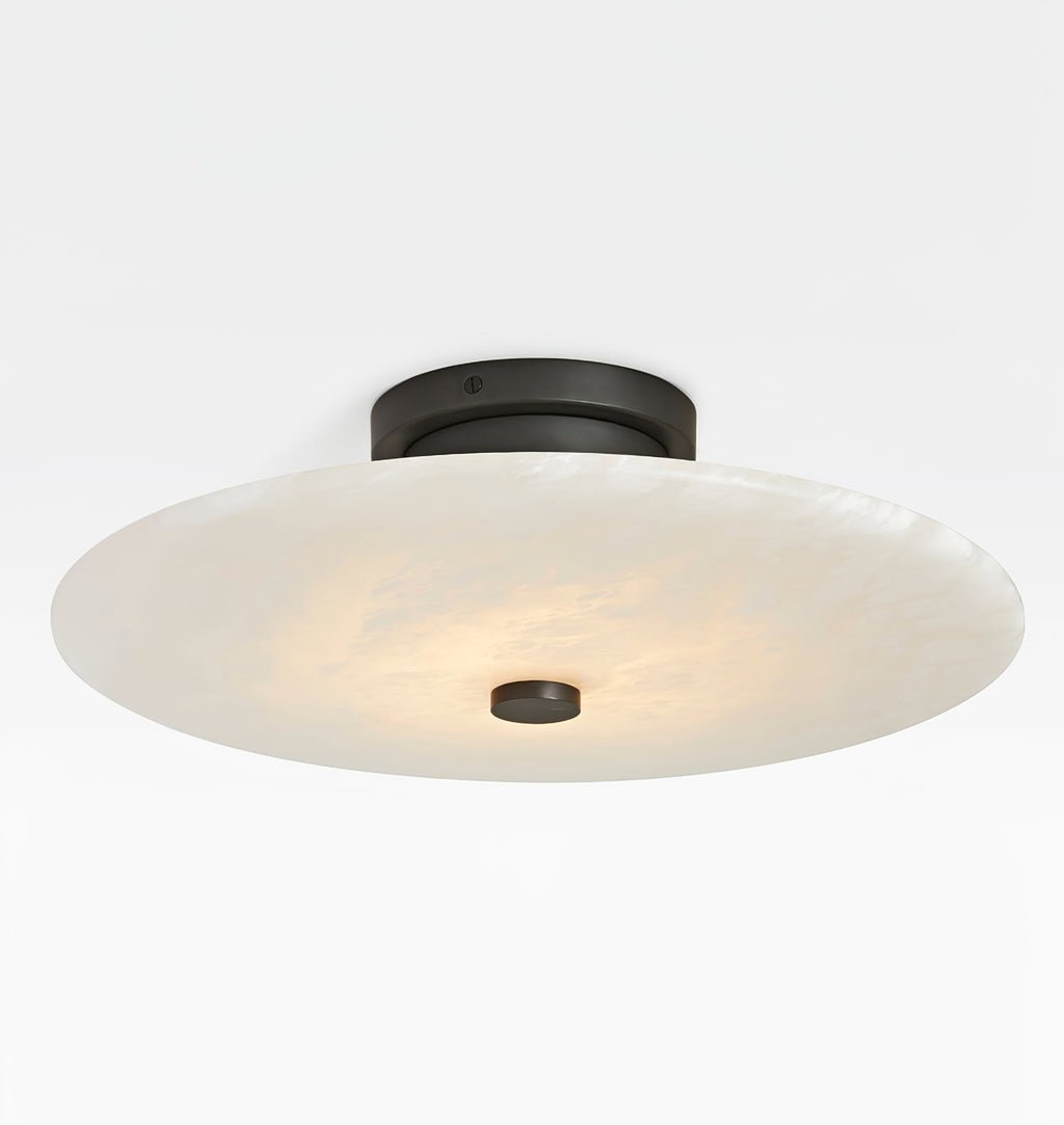 Clio Alabaster Flush Mount  Ceiling  Light