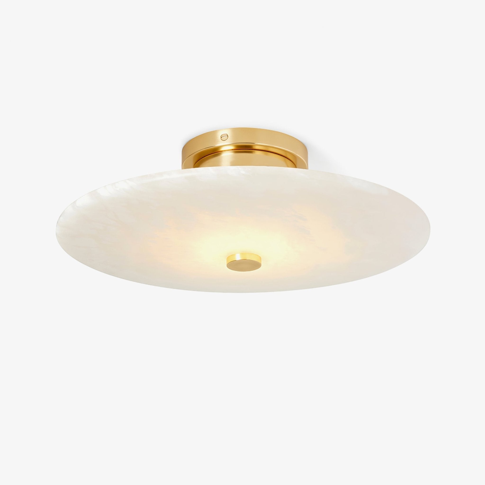Clio Alabaster Flush Mount  Ceiling  Light