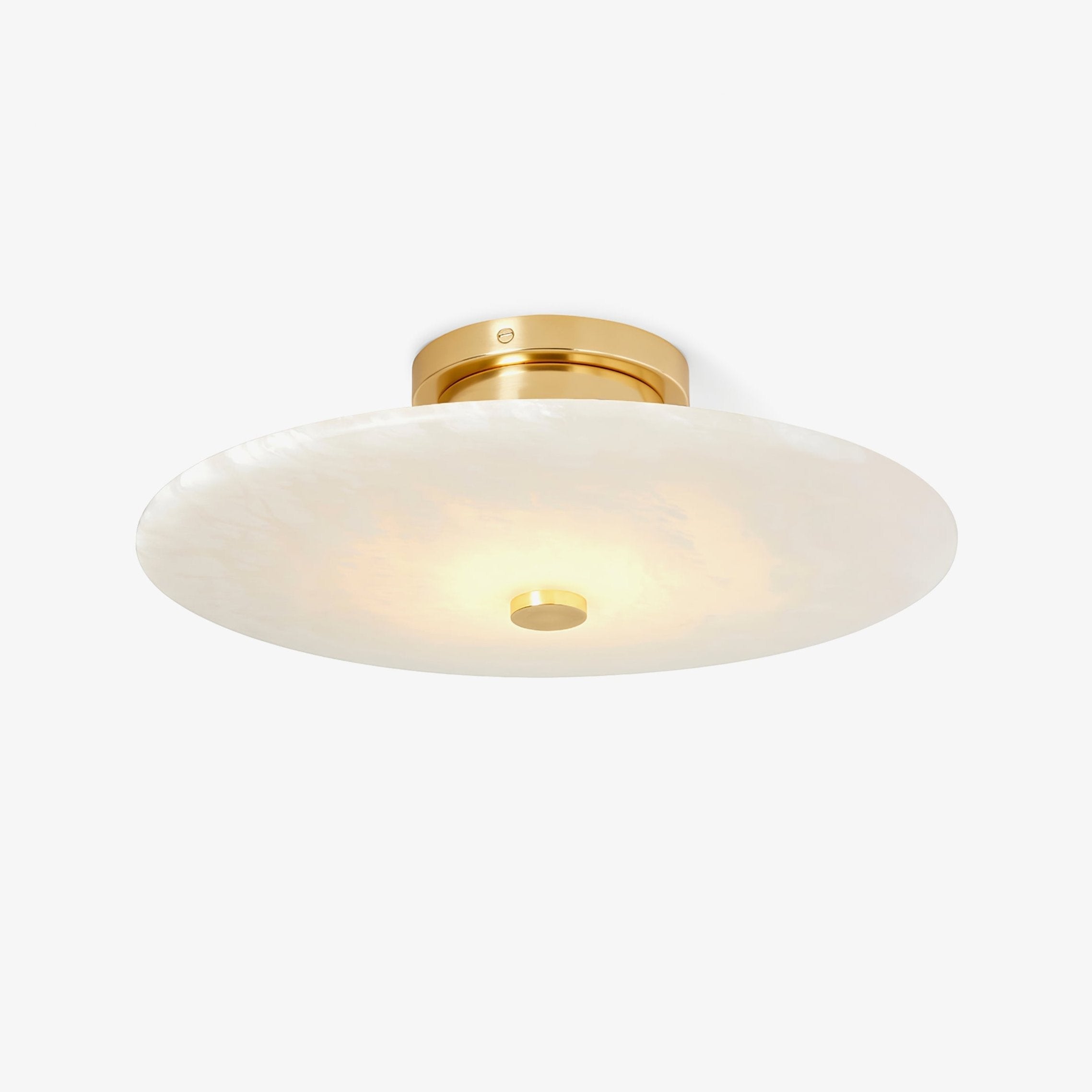 Clio Alabaster Flush Mount  Ceiling  Light