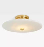 Clio Alabaster Flush Mount  Ceiling  Light