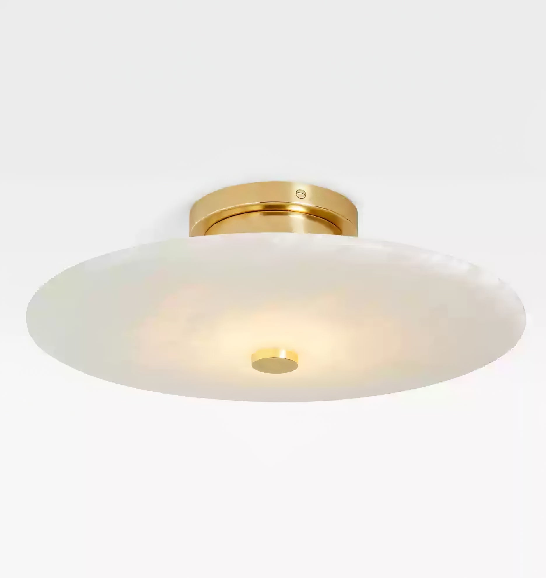 Clio Alabaster Flush Mount  Ceiling  Light