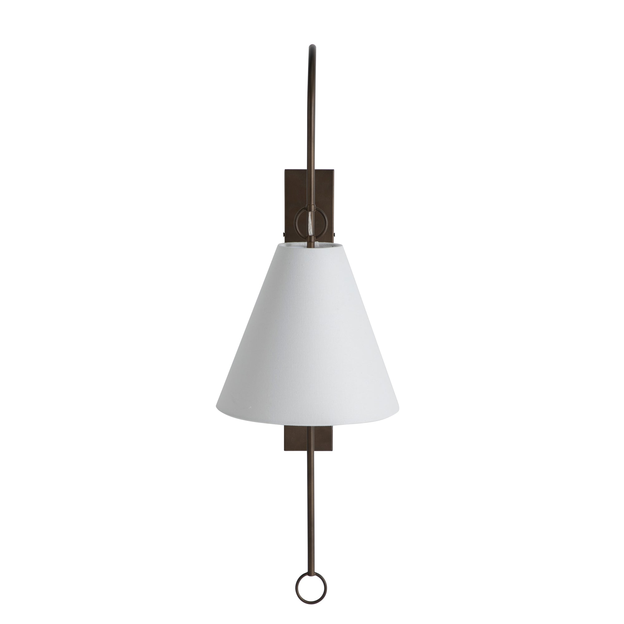 Andromeda Modern Premium Brass Fabric Wall Lamp