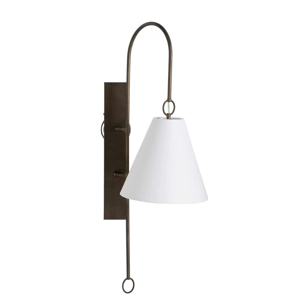 Andromeda Modern Premium Brass Fabric Wall Lamp