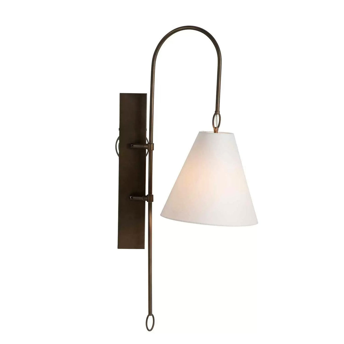 Andromeda Modern Premium Brass Fabric Wall Lamp