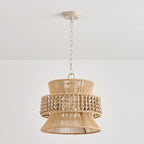 Kvennuvyi Natural Drum Brown Pendant Light