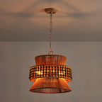 Kvennuvyi Natural Drum Brown Pendant Light