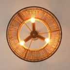 Kvennuvyi Natural Drum Brown Pendant Light