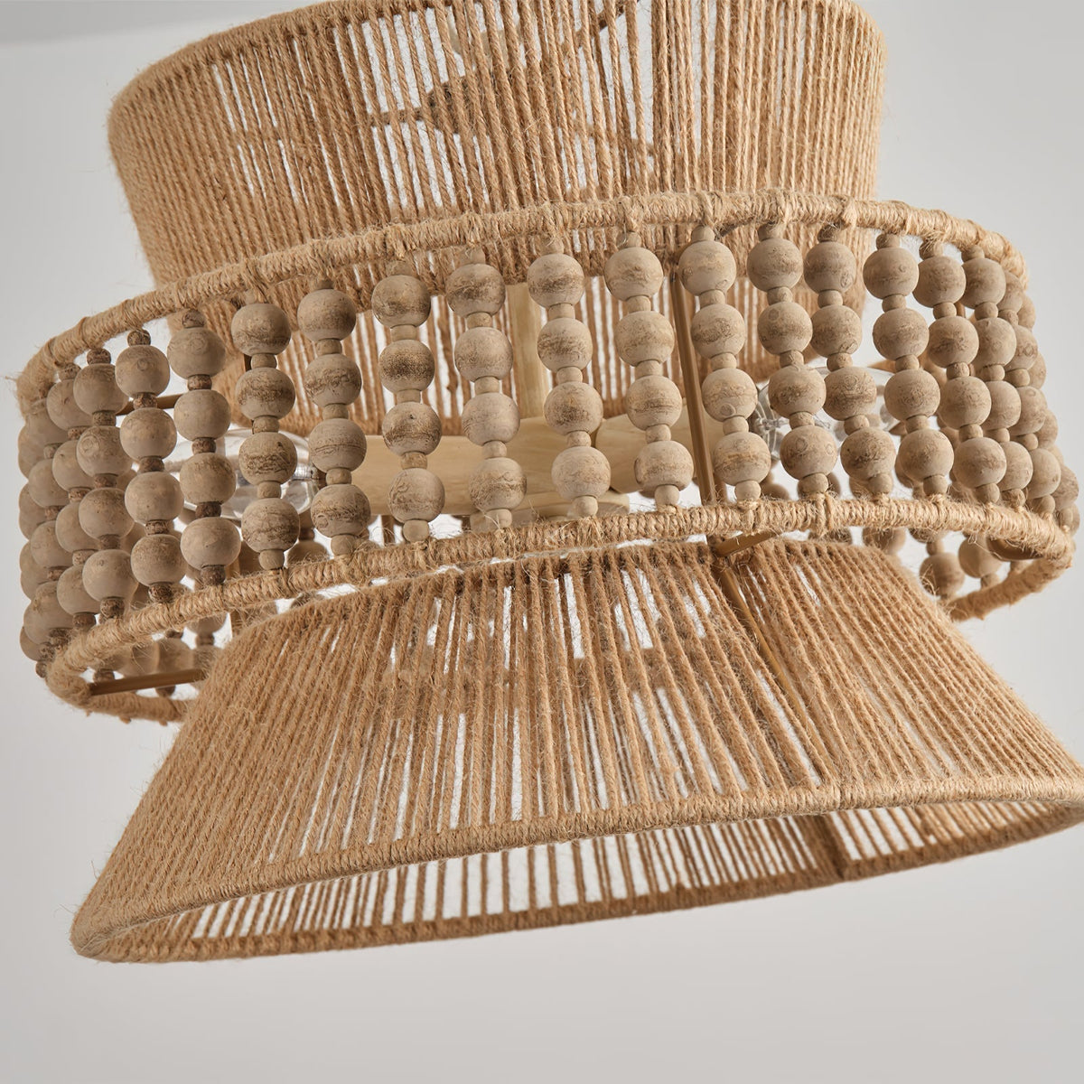 Kvennuvyi Natural Drum Brown Pendant Light