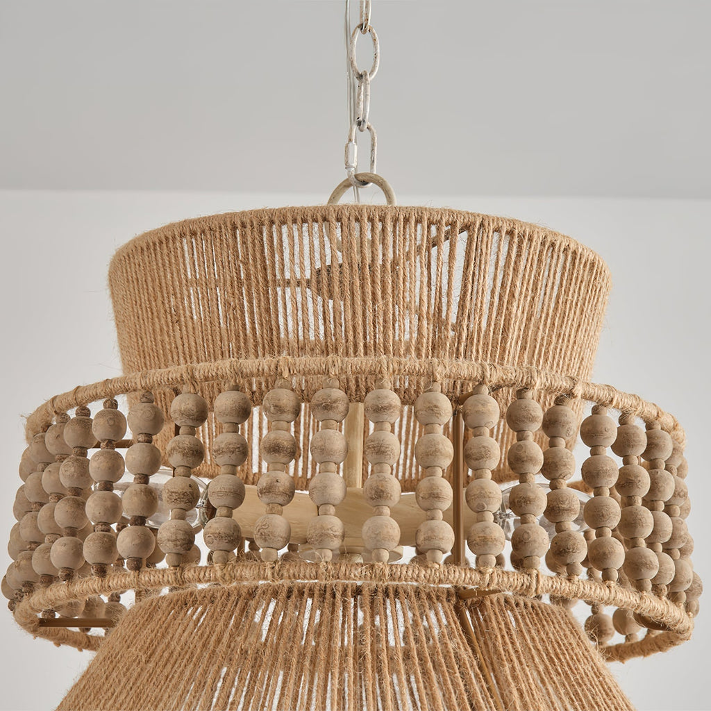 Kvennuvyi Natural Drum Brown Pendant Light