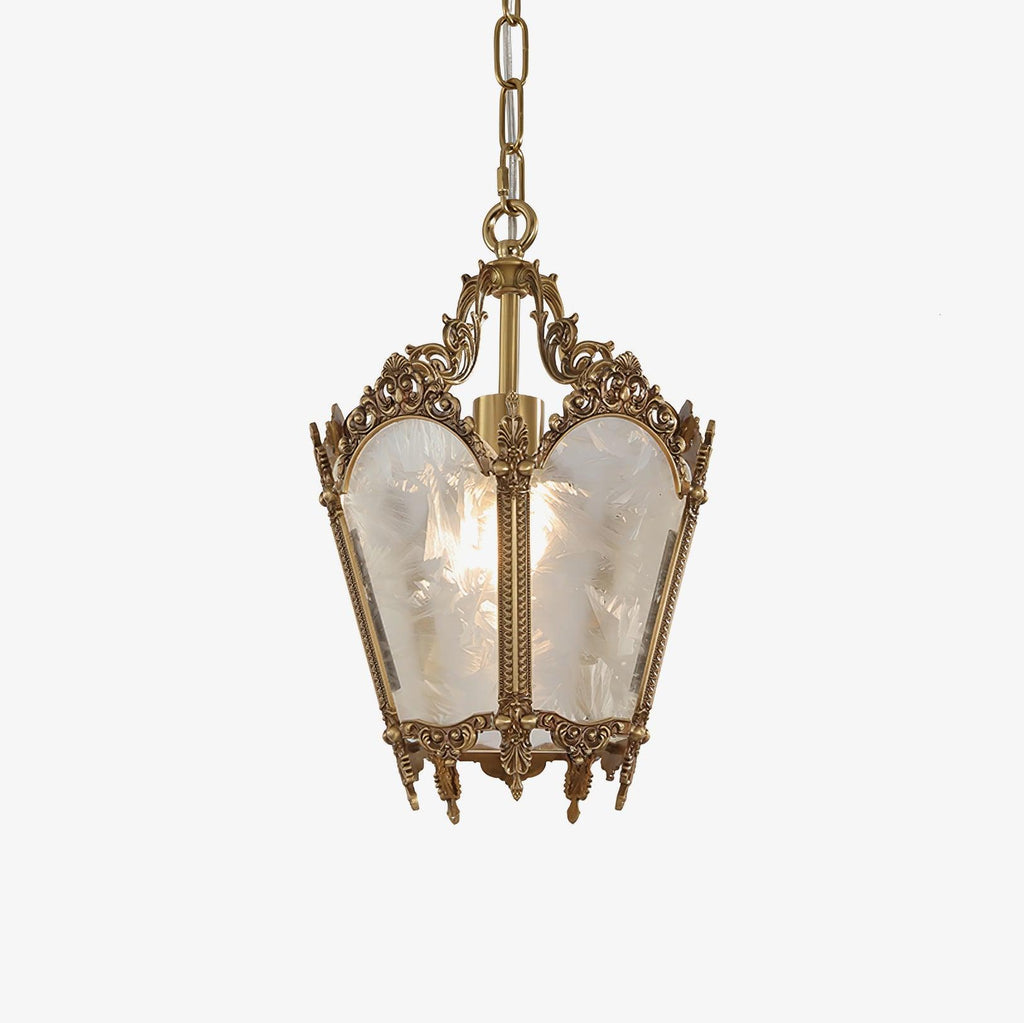 Lustra Pendant Lamp Brass Empire Antique Elegant