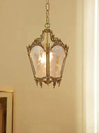 Lustra Pendant Lamp Brass Empire Antique Elegant