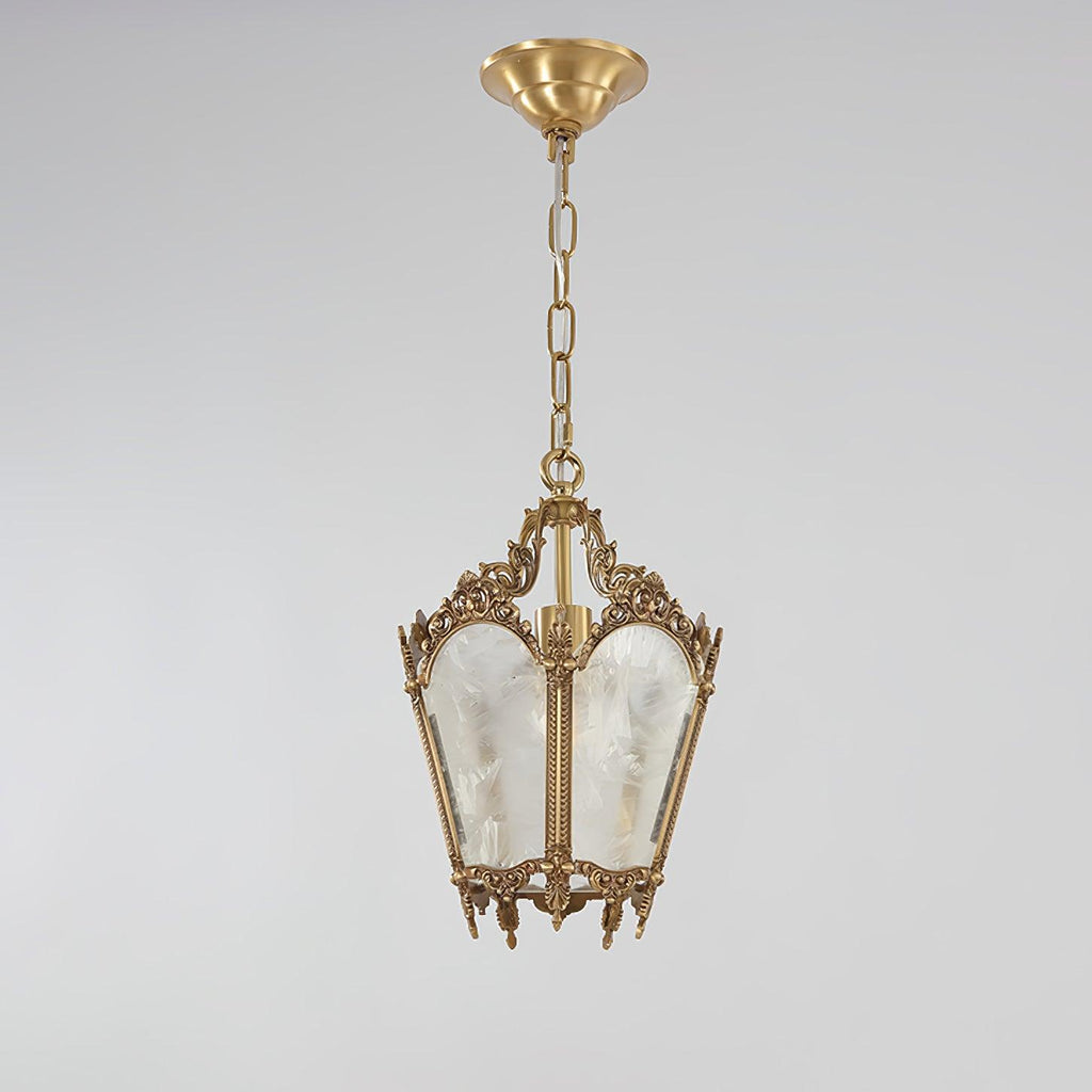 Lustra Pendant Lamp Brass Empire Antique Elegant