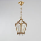 Lustra Pendant Lamp Brass Empire Antique Elegant