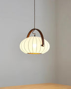 Antonio Pendant Lamp Pleated Fabric Lantern Organic