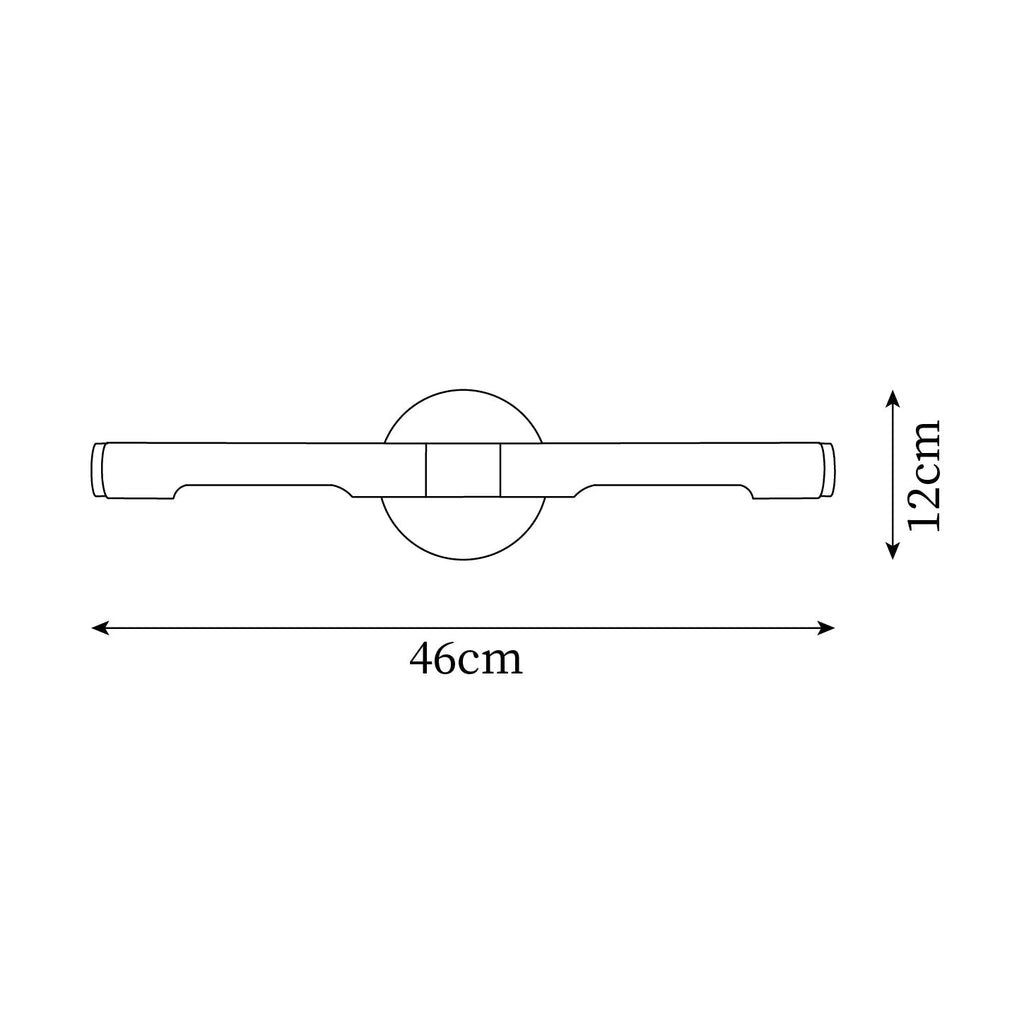 Solvain Modern Brass LED Wall Light