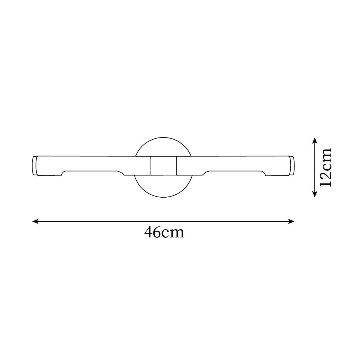 Solvain Modern Brass LED Wall Light