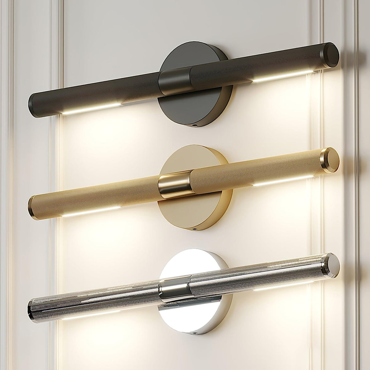 Solvain Modern Brass LED Wall Light