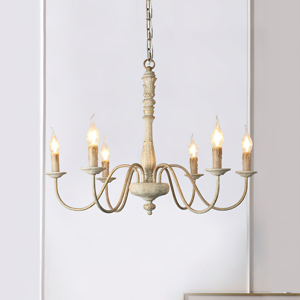 Ljomuvyi Traditional Farmhouse Wood Chandelier