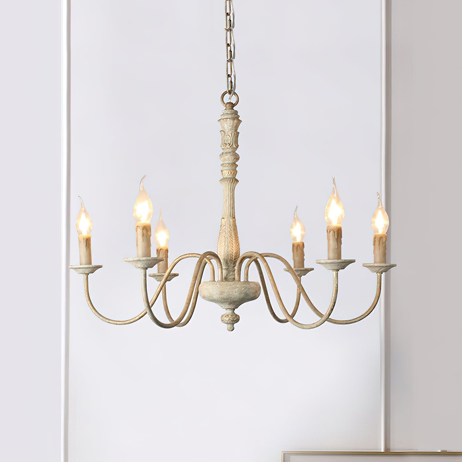Ljomuvyi Traditional Farmhouse Wood Chandelier