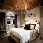 Ljomuvyi Traditional Farmhouse Wood Chandelier