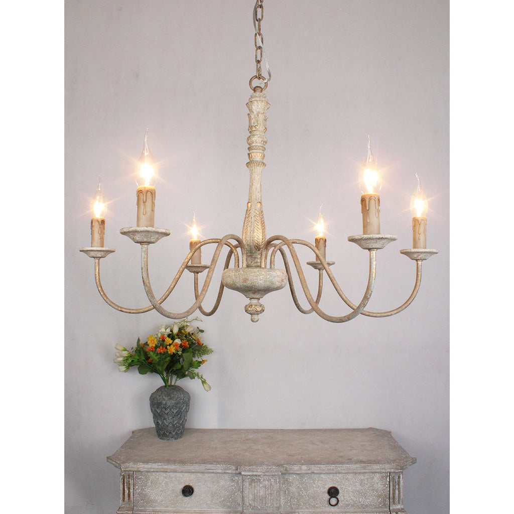 Ljomuvyi Traditional Farmhouse Wood Chandelier