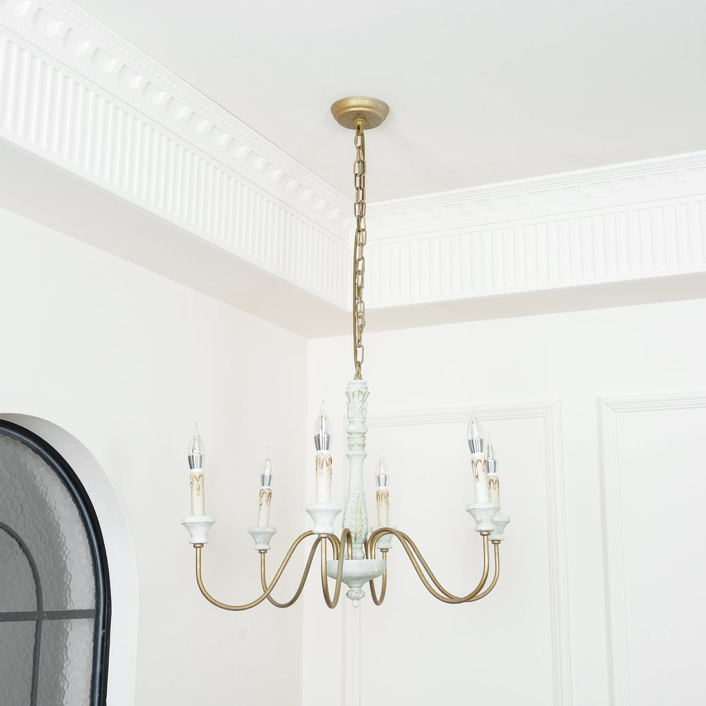 Ljomuvyi Traditional Farmhouse Wood Chandelier