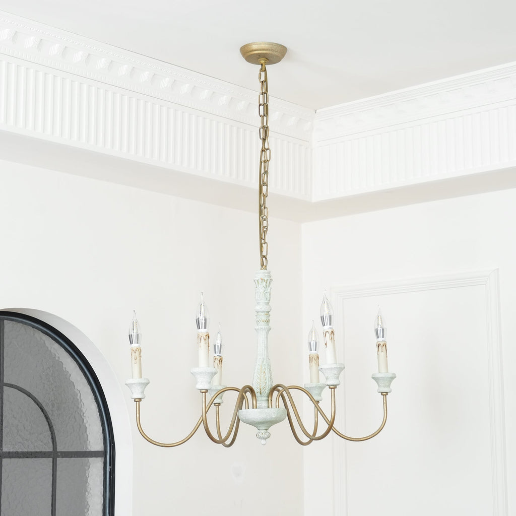 Ljomuvyi Traditional Farmhouse Wood Chandelier