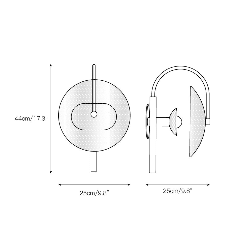 Antonia Modern Minimalist Art Glass Wall Lamp