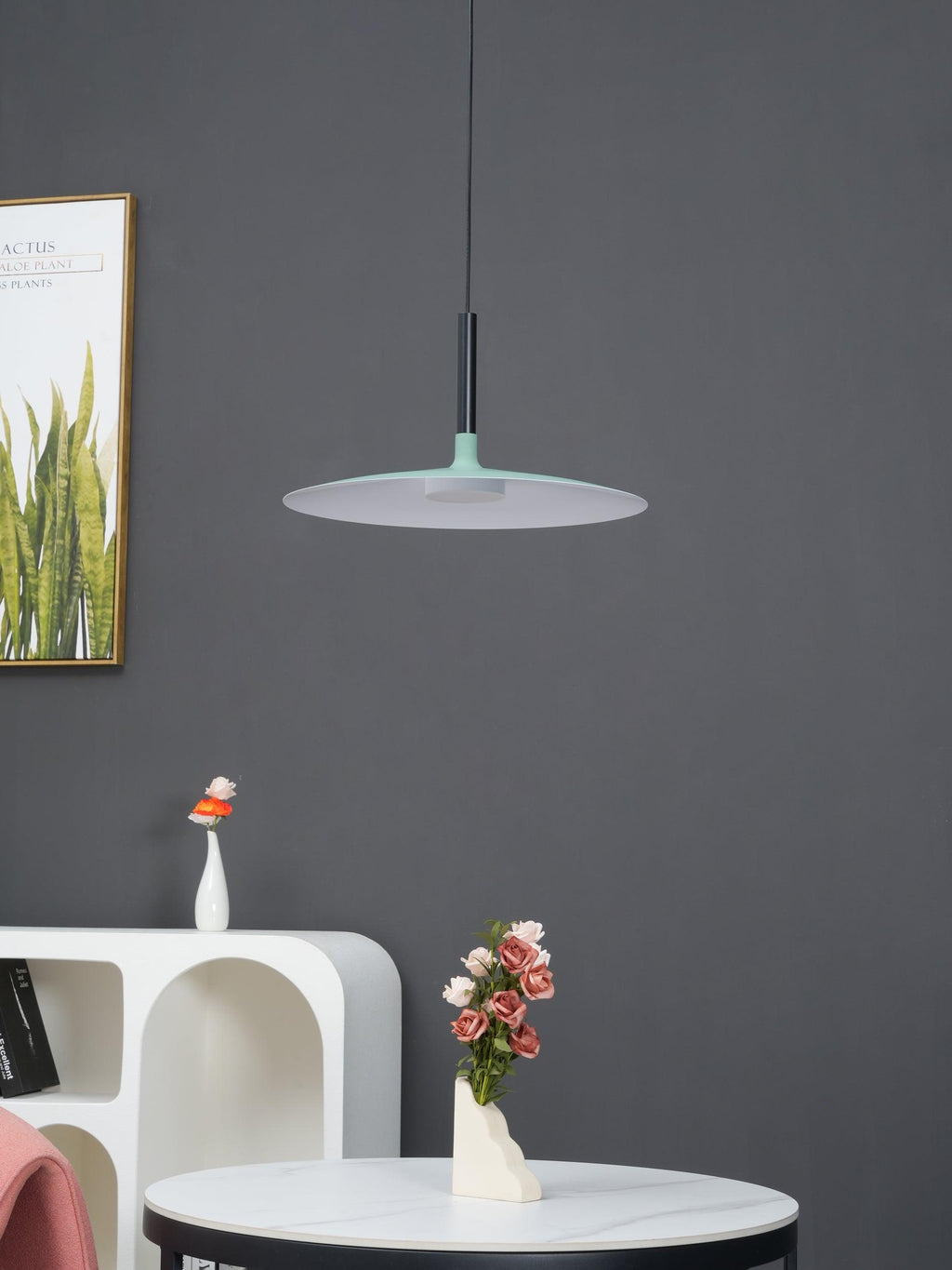 Lustra Pendant Lamp Aluminum Flat Disc