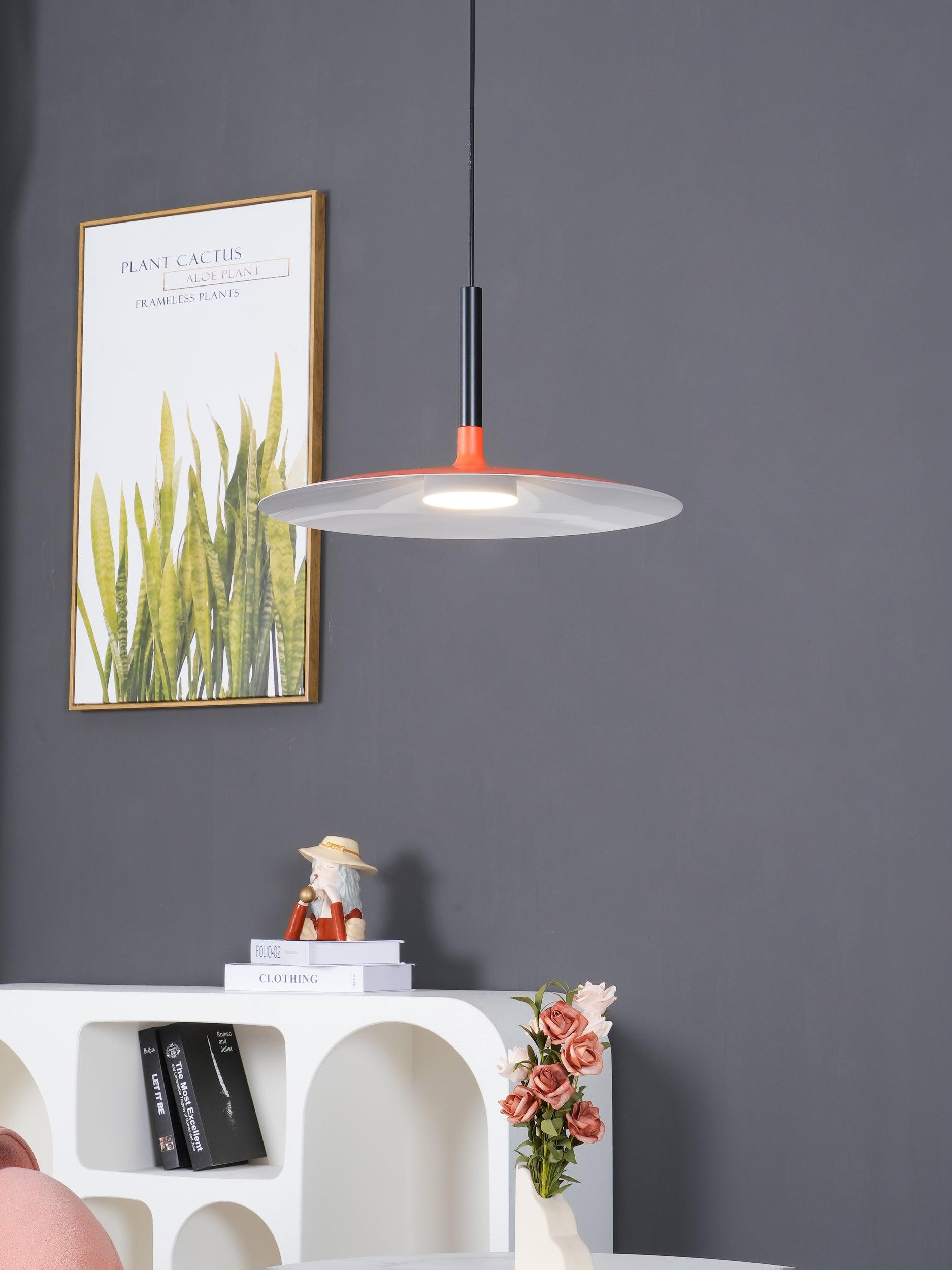 Lustra Pendant Lamp Aluminum Flat Disc