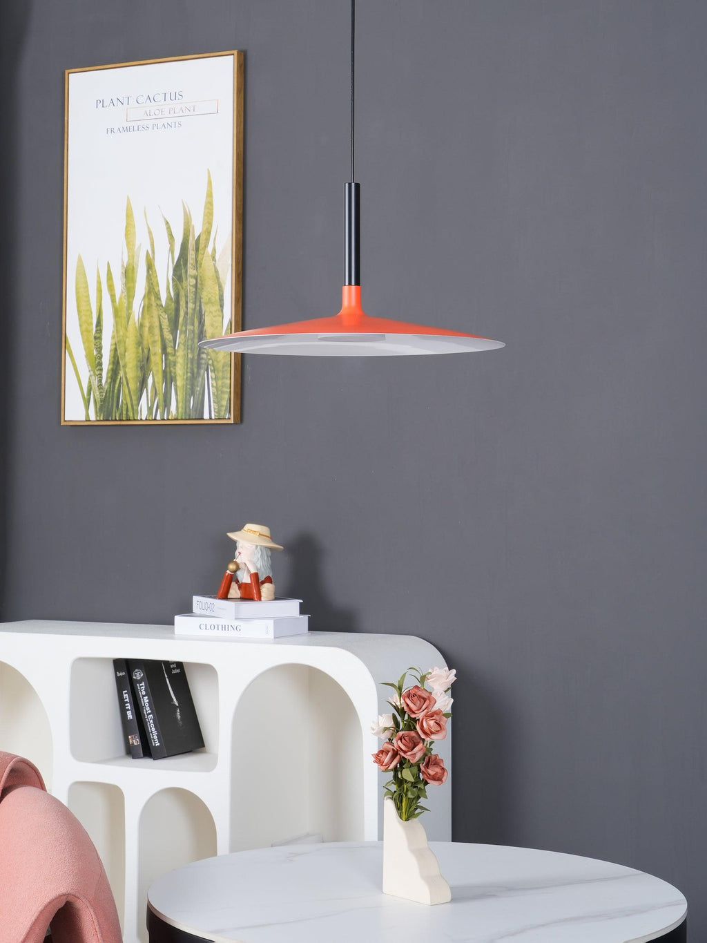 Lustra Pendant Lamp Aluminum Flat Disc