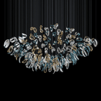 Cascading Contemporary Glass Chandelier