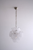 Aurora Chandelier Apricot Murano Glass Disc Layered Artistic