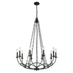 Arabella Candle-style   Circular Design Chandelier
