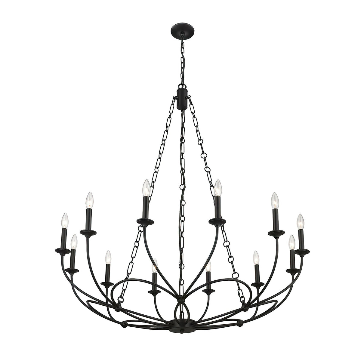 Arabella Candle-style   Circular Design Chandelier