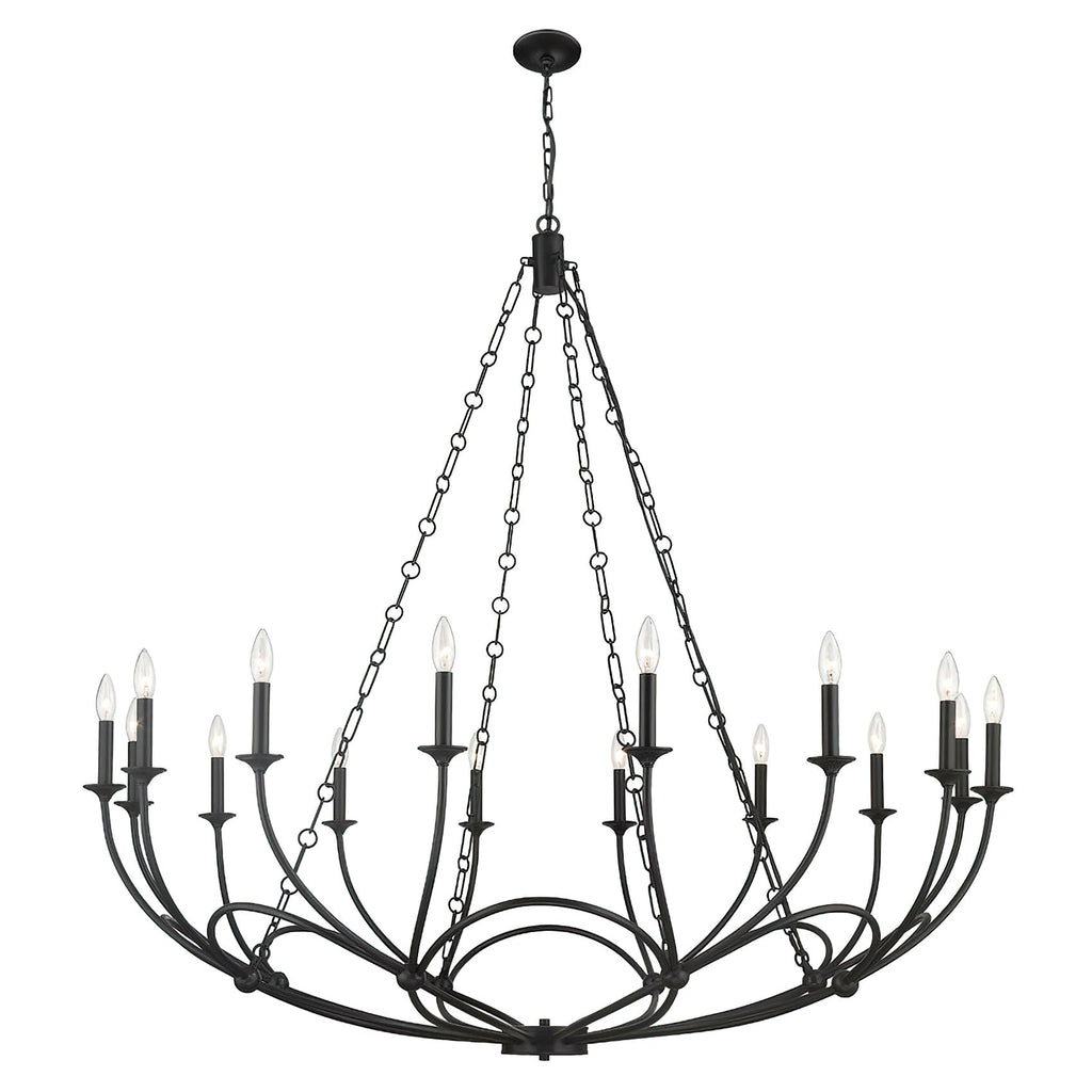 Arabella Candle-style   Circular Design Chandelier
