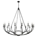 Arabella Candle-style   Circular Design Chandelier