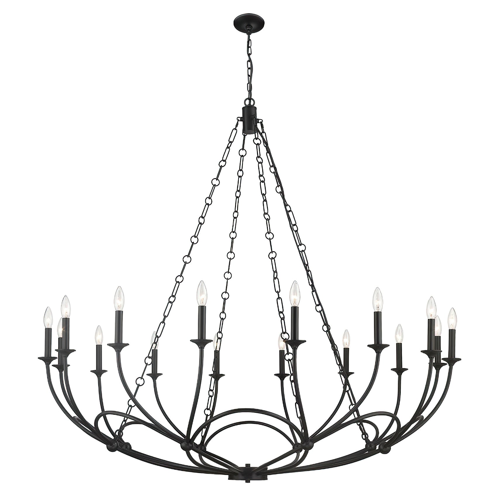 Arabella Candle-style   Circular Design Chandelier