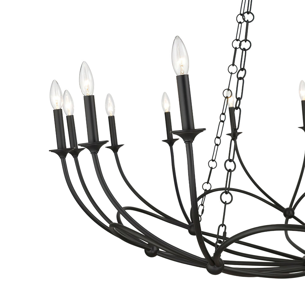 Arabella Candle-style   Circular Design Chandelier
