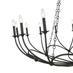 Arabella Candle-style   Circular Design Chandelier