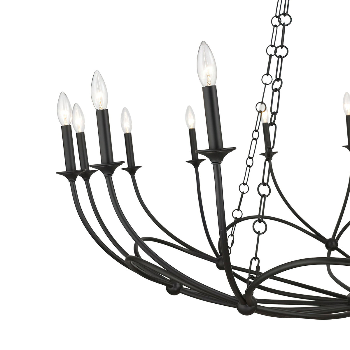 Arabella Candle-style   Circular Design Chandelier