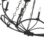 Arabella Candle-style   Circular Design Chandelier